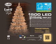 MiniCluster ø6cm XNTL 1500 LED TRADITIONAL 4+30,5m Luci di Natale