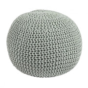 Pouf intrecciato menta bizzotto cm 80
