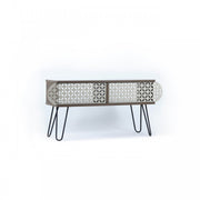 Mobile porta tv noce nero industrial urban cm cm 106 x 30 x 48 h EFFEZ