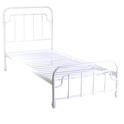 Letto metallo bianco singolo cm 90 x h 200