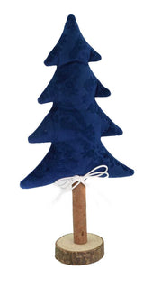 Albero tessuto blu cm17x7h34,5