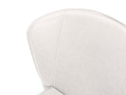 4x Sedia in similcuoio e seduta bianca 49x56x82h cm