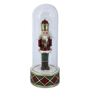 Soldatino resina campana vetro rosso cm10x10h26