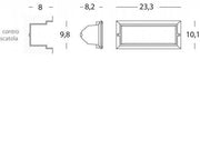 Incasso Parete Aperto  linea walking  nero
