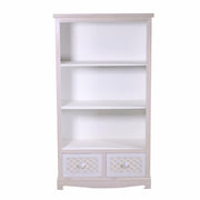 Mobile lubecca libreria 3 piani+2 cassetti cm 72x37h130