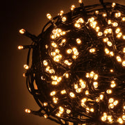 Luce filo 100 led bianco caldo con controller 8m