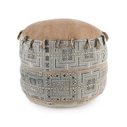 Pouf in cotone stile etnico TILAK Desert diametro 50x h35 cm