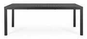 Tavolo HILDE per esterno in alluminio Antracite Allungabile 200-300x100x h75 cm