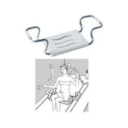Sedile per vasca regolabile per disabili in alluminio bianco  19x26x65.5 cm