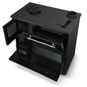 Cucina a Legna Stufa 9 Kw Nera Beatrice - Dimensioni 87x51x79 cm