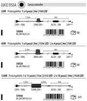 Tenda X24V 192 Maxi LED 100 x H400cm - C44