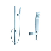 Gruppo doccia regolabile finitura cromo con soffione e doccietta h.230 cm EFFEZ