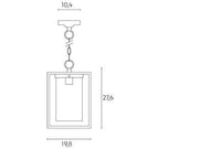 Sospensione E27  linea domus  nero
