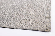 Tappeto grigio in fibre naturali stile fusion cm 160x230