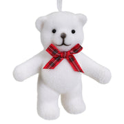 Orso di plastica con folla di brillantini 4ass L 7.5 x P 5.5 x H 6.2 cm