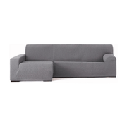 Copridivano Troya elastico penisola sinistra grigio bracciolo lungo 250/310