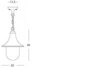 Sospensione E27  linea zoe  nero