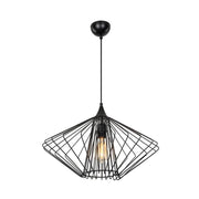 Lampada a sospensione Arona ASZ1360 filo metallico nero EFFEZ