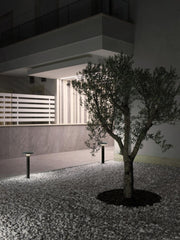 Testapalo in alluminio pressofuso con diffusore in termoplastico opalino - 18W - 2156 lumen - Luce naturale - IP65 grafite