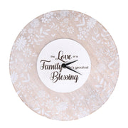 Orologio legno beige tondo cm ø32h5