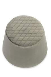 Pouf velluto metallo grigio cm 46,5 x 46,5 x h 33