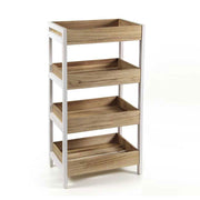 Mobile scaffale 4 ripiani contenitore 46x30xh.80 cm