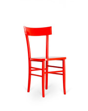 4x Sedia in legno laccato Brera pesca STS