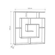 Libreria Labirent Bianca 5 Ripiani 129x125x22 cm