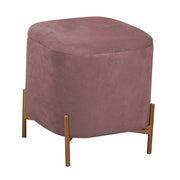 Puff velluto rosa antico cm38x38h45
