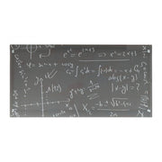 Scrivania Young Smoke piano in vetro 113x58 cm