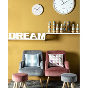 Poltrona vintage da soggiorno in velluto Grigio ADELINE 60x67x h79 cm