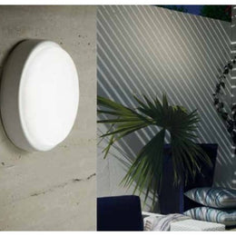 Plafoniera tonda in termoplastico Led 8 Watt