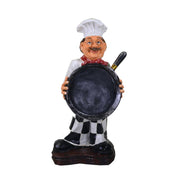 Cuoco resina con padella da appoggio cm 30 x 44 x h 77