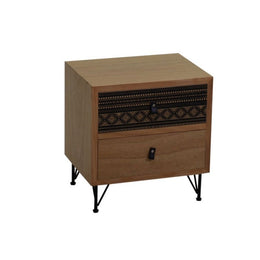 Mobile budapest urban comodino 2 cassetti cm 40x30 x h46