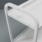 Carrello portabevande in metallo bianco 40x75x80h cm