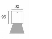 Faretto Plafone 6W Led 3000K  linea lula  grafite