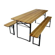 Set Birreria in Legno e Metallo Cm. 220 x 80 x 76h