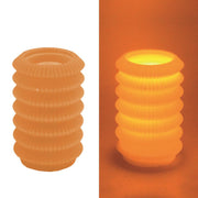 Led candle lantern orange fountain cmø13,5h20