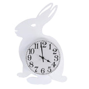 Rabbit wooden clock with white pendulum cm38x24x5