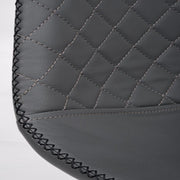 Sedia da pranzo in similpelle Grigio Scuro AMANDA 45x54x h87 cm