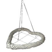 Cuore vimini bianco cm50