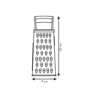 Grattugia con manico in plastica Handy