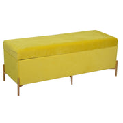 Panca velluto giallo cm115x40h45