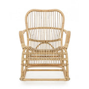 Poltrona Dondolo in Rattan Naturale CASIMIRA 66x82x h88 cm