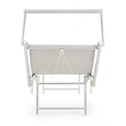 Lettino OCEAN pieghevole in alluminio di colore grigio