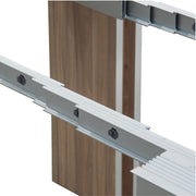 Tavolo console allungabile struttura in folding finitura olmo 90x50/300 cm