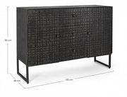 Credenza 2 ante e 3 cassetti Dorset stile industriale