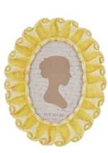 Portafoto ovale giallo piccolo te-2205 cm. 18,6 x 2,2 h 21,3