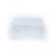 Tavolino per colazione letto bianco Con gambe pieghevoli cm 60 x 60 x 29 h EFFEZ