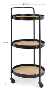 Carrello vintage 3 ripiani Jerrod